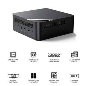 minis forum UM560 XT ミニPC Amazon.co.jp: MINISFORUM UM560XT ミニPC AMD Ryzen 5 5600H